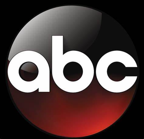 A black and red logo for abc