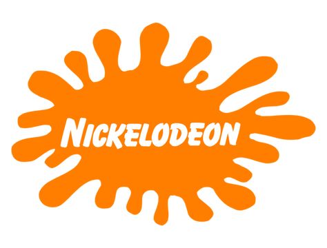 A logo of nickelodeon with an orange splash.